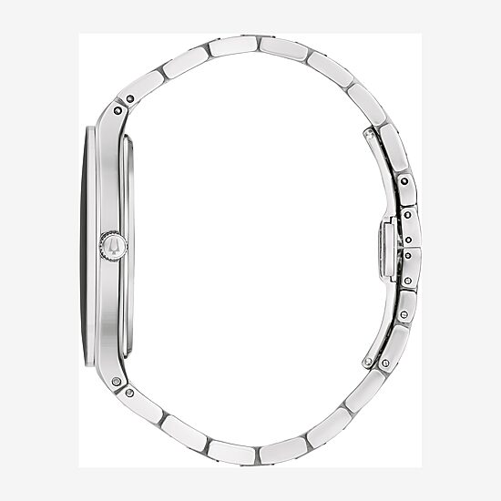Bulova Apollo Special Edition Mens Silver Tone Stainless Steel Bracelet Watch 96a296