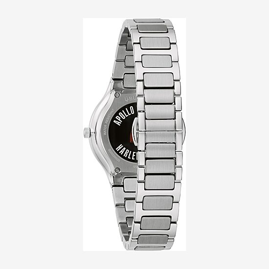 Bulova Apollo Special Edition Womens Silver Tone Stainless Steel Bracelet Watch 96l309