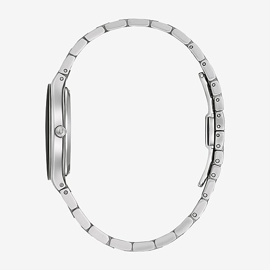 Bulova Apollo Special Edition Womens Silver Tone Stainless Steel Bracelet Watch 96l309