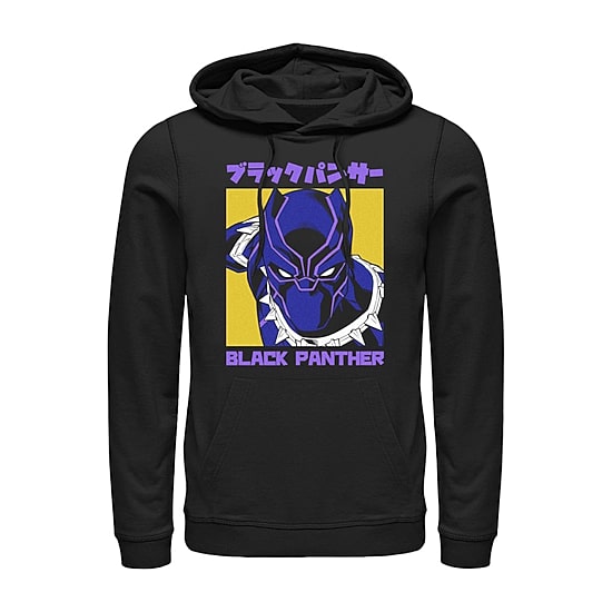 Mens Long Sleeve Marvel Black Panther Hoodie