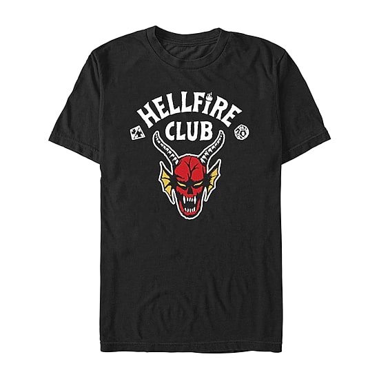 Mens Crew Neck Short Sleeve Classic Fit Stranger Things Graphic T-Shirt