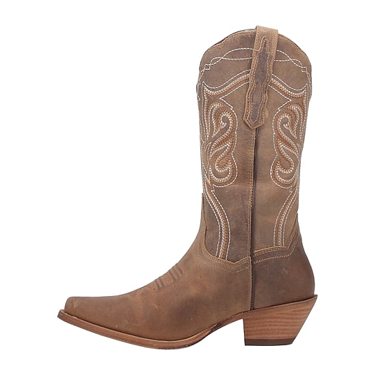 Dan Post Womens Karmel Stacked Heel Cowboy Boots