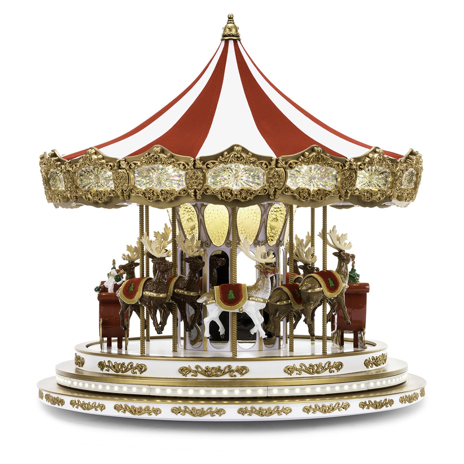 Animated Regal Carousel Christmas Tabletop Decor