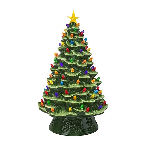 Mr. Christmas Lit Nostalgic Christmas Tree, 18" - Green