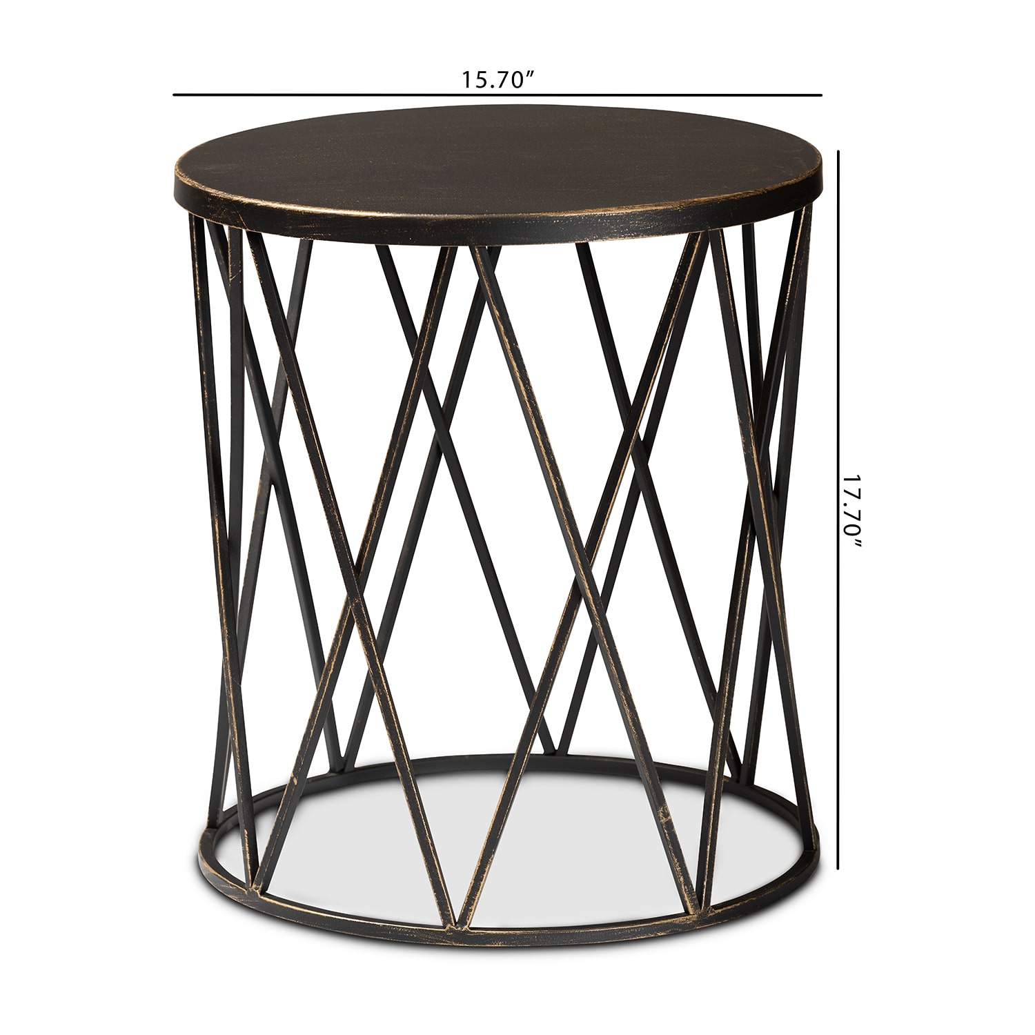 Finnick Metal End Table