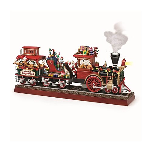 Santa's Express Animated Christmas Tabletop Decor, One Size, Red