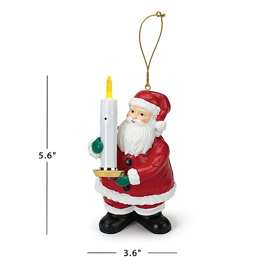 Good Night Lights Santa Christmas Ornament