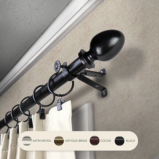 Rod Desyne Emeka 3/4 IN Adjustable Curtain Rod