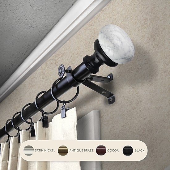 Rod Desyne Merlyn 3/4 IN Adjustable Curtain Rod