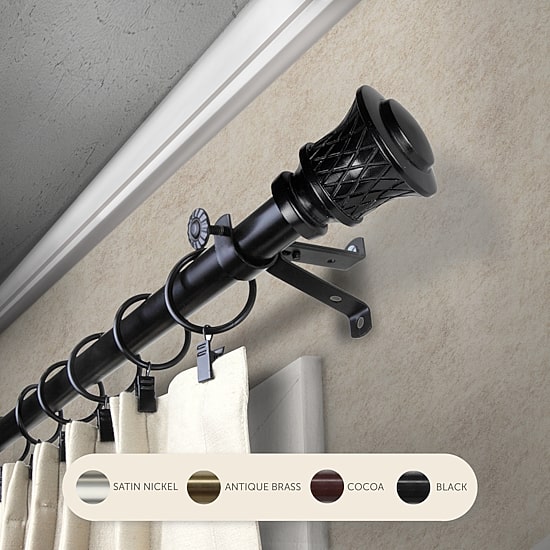 Rod Desyne Lennart 3/4 IN Adjustable Curtain Rod