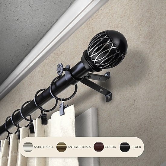 Rod Desyne Tyoma 3/4 IN Adjustable Curtain Rod