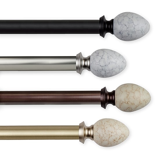 Rod Desyne Ovate 1 IN Adjustable Curtain Rod