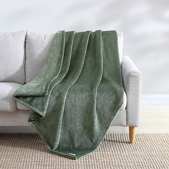 Eddie Bauer Ultra Lux Plush Reversible Lightweight Throw