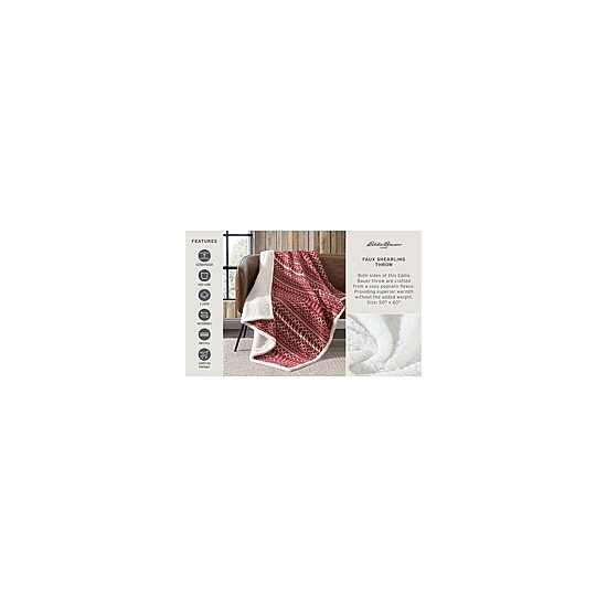 Eddie Bauer Bunkhouse Reversible Lightweight Throw
