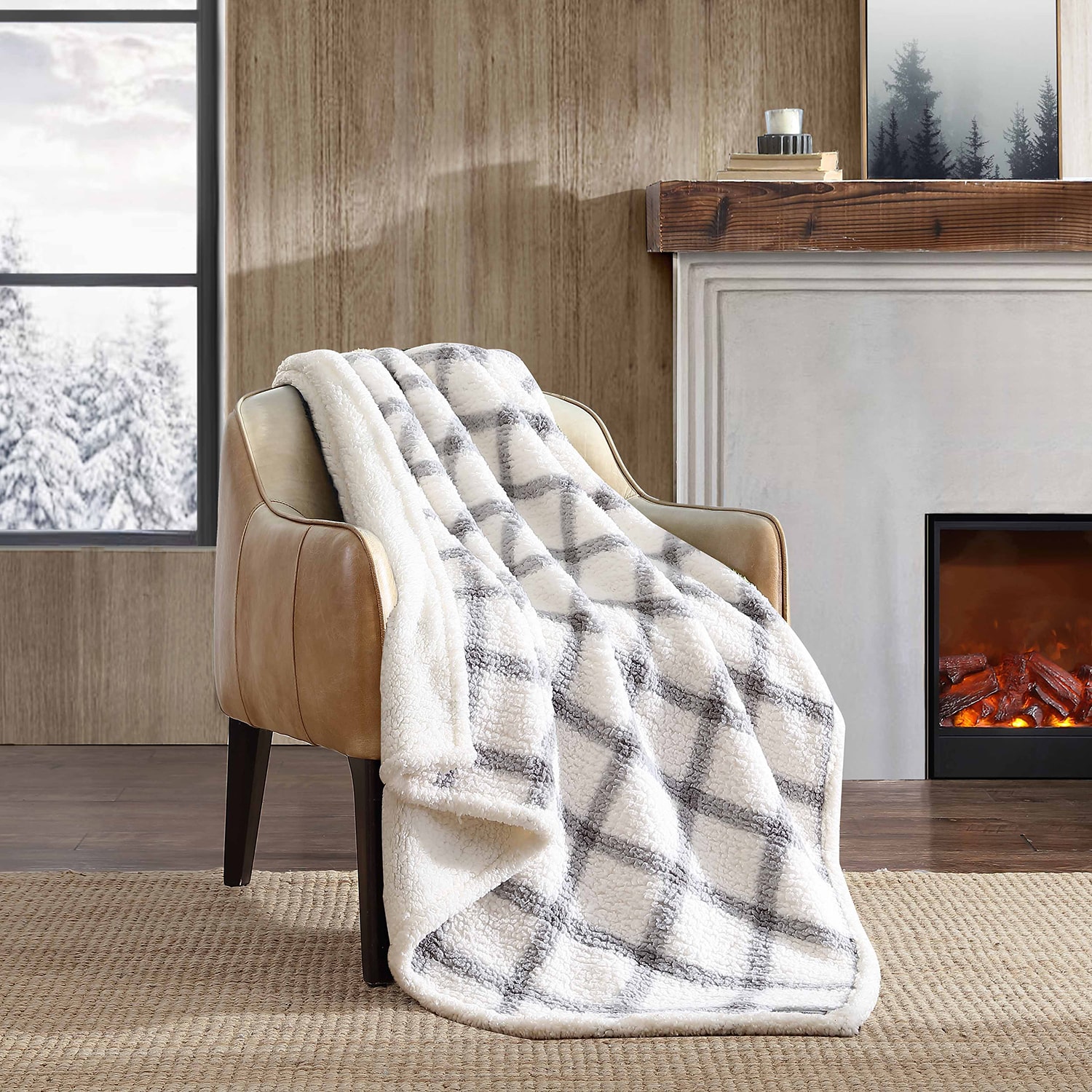 Eddie Bauer Bunkhouse REVERSIBLE Lightweight Throw