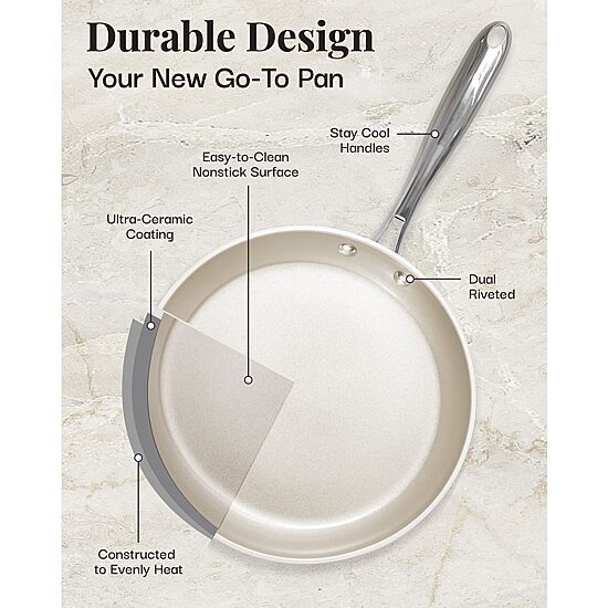 Gotham Steel Ultra 10" Non-Stick Frying Pan with Stay Cool Handle