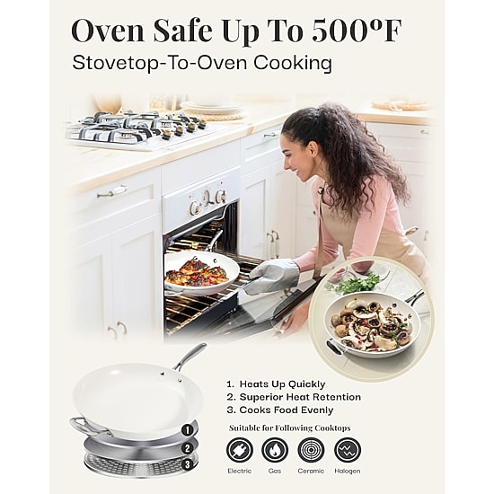 Gotham Steel Ultra 14" Non-Stick Family Pan with Helper Handle