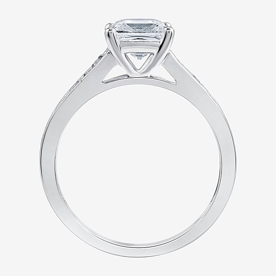 (G-H / Si2-I1) Womens 2 1/2 CT. T.W. Lab Grown White Diamond 10K Gold Side Stone Bridal Set