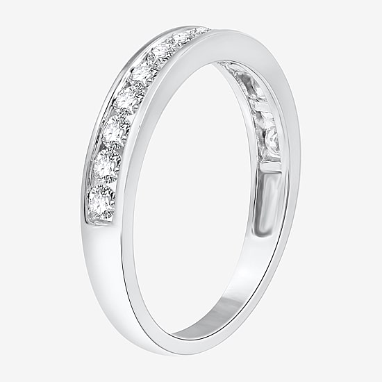 (G-H / Si2-I1) Womens 2 1/2 CT. T.W. Lab Grown White Diamond 10K Gold Side Stone Bridal Set