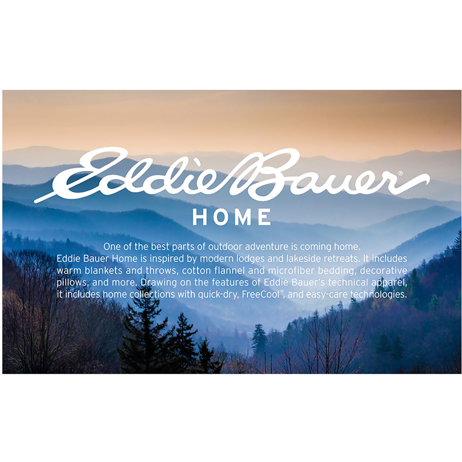 Eddie Bauer Grizzly Peak Washable Lightweight Throw