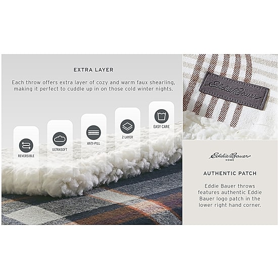 Eddie Bauer Edgewood Washable Lightweight Throw