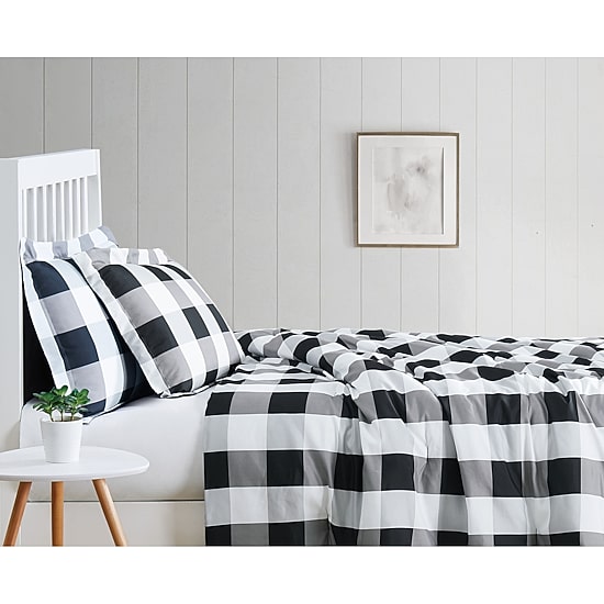 Truly Soft Buffalo Plaid Midweight Comforter Set
