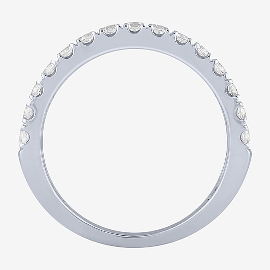 (H-I / Si2) Womens 2 CT. T.W. Lab Grown White Diamond 10K Gold Anniversary Engagement Ring