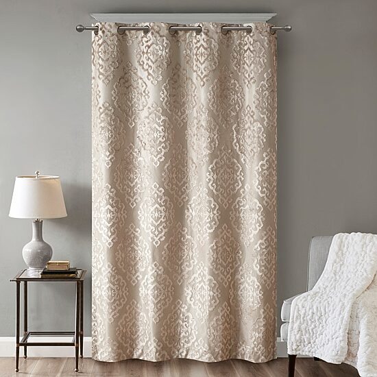 Madison Park Elysia Grommet Top Energy Saving 100% Blackout Set of 2 Curtain Panel