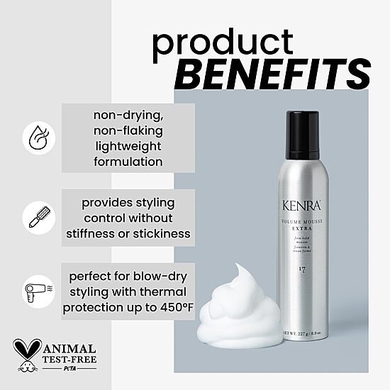 Kenra Professional Extra Volume Hair Mousse 8 oz.