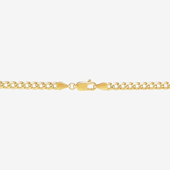 Made in Italy Unisex Adult 10K Gold 22 Inch Curb Chain Necklace