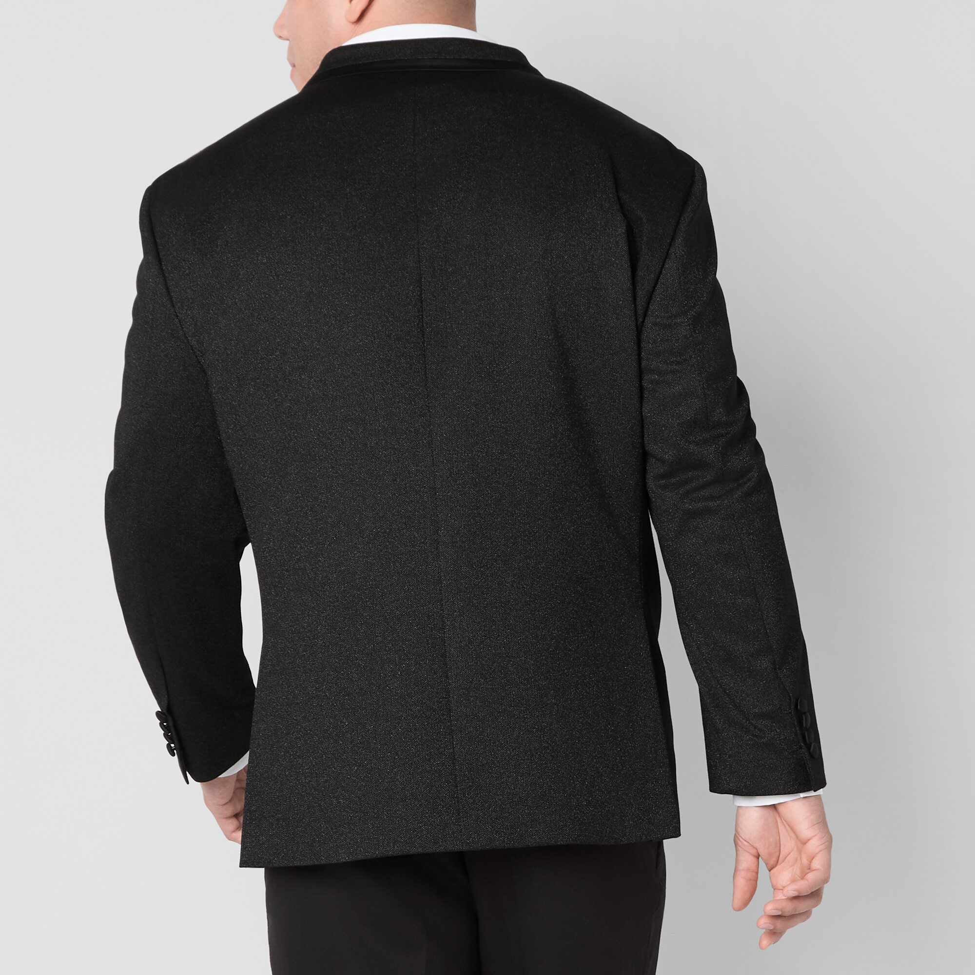 J. Ferrar Satin Trim Evening Edition Mens Big and Tall Slim Fit Sport Coat