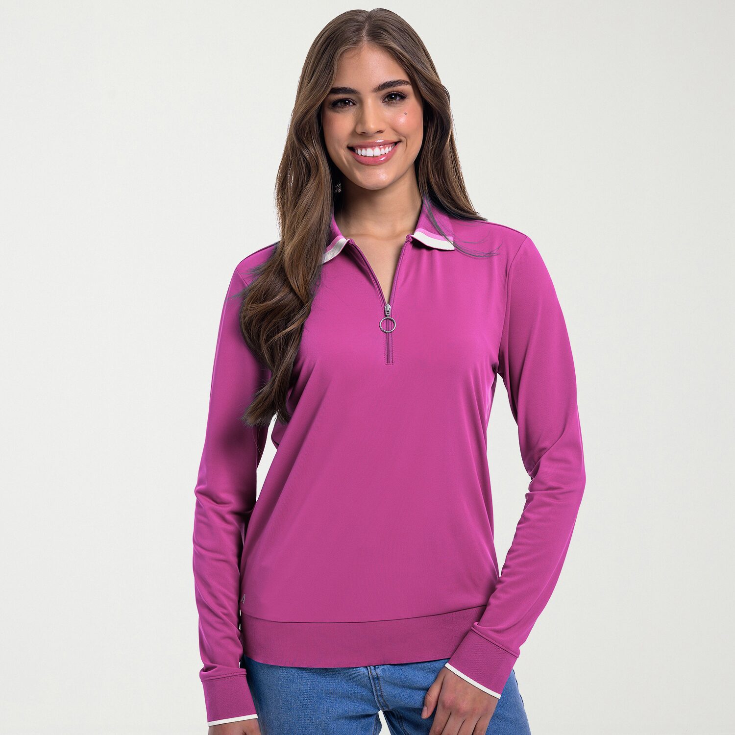 Antigua Fall 2025 Womens Long Sleeve Active Quarter-Zip Pullover