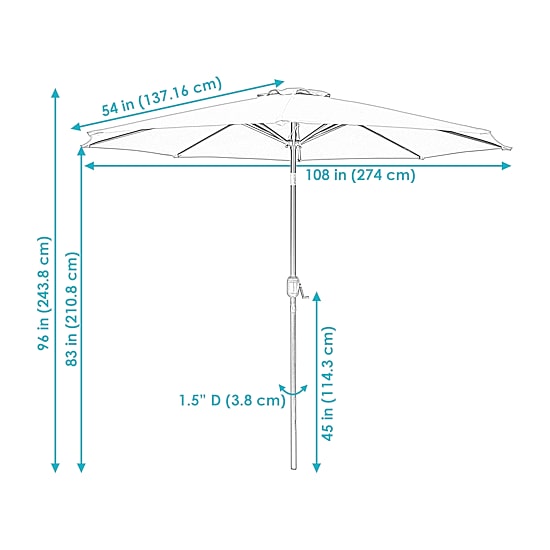 Sunnydaze Collection Patio Umbrella