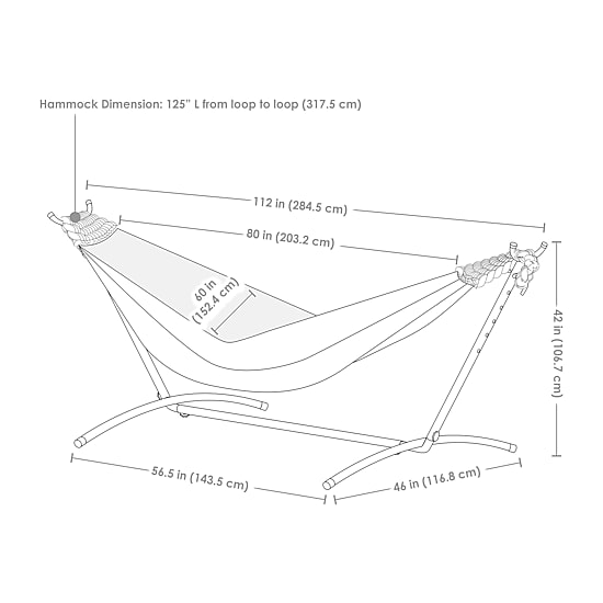 Sunnydaze Patio Collection Hammock