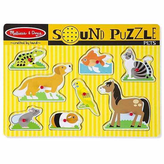 Melissa & Doug Pets Sound 9-pc. Non-Toxic Puzzle