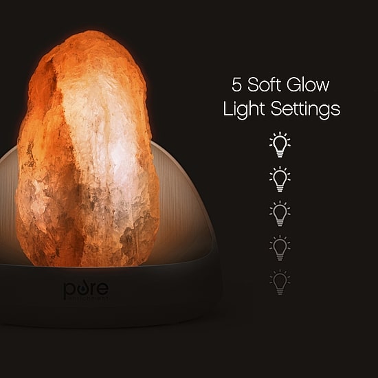 Pure Enrichment Pureglow Crystal Salt Lamp Large Oil Diffuser