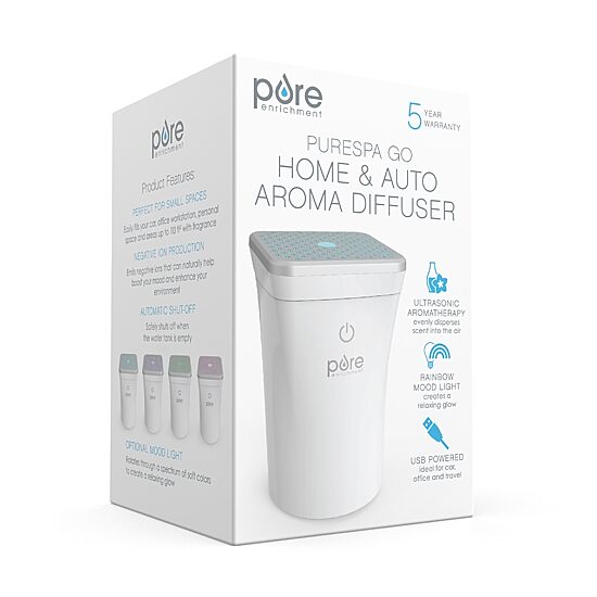 Pure Enrichment Purespa Go Home & Auto Aroma Oil Diffuser