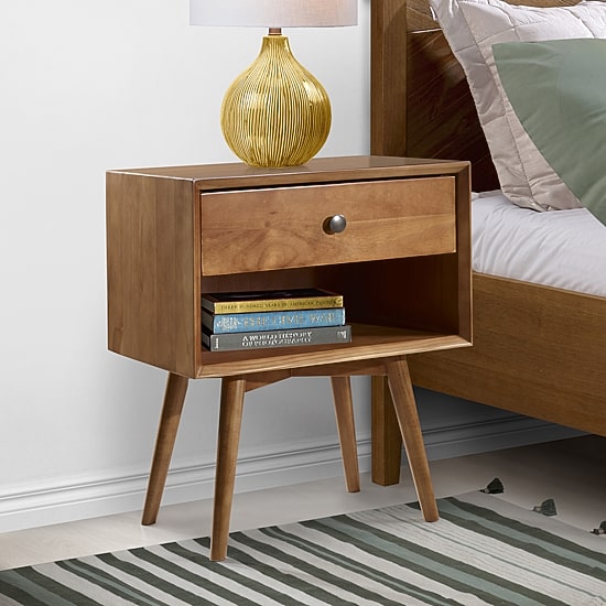 Walker Edison Durable 1-Drawer Nightstand