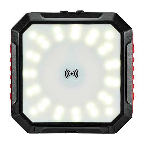 WEATHERX Solar Power Bank & Light with Wireless Charger, One Size, Red