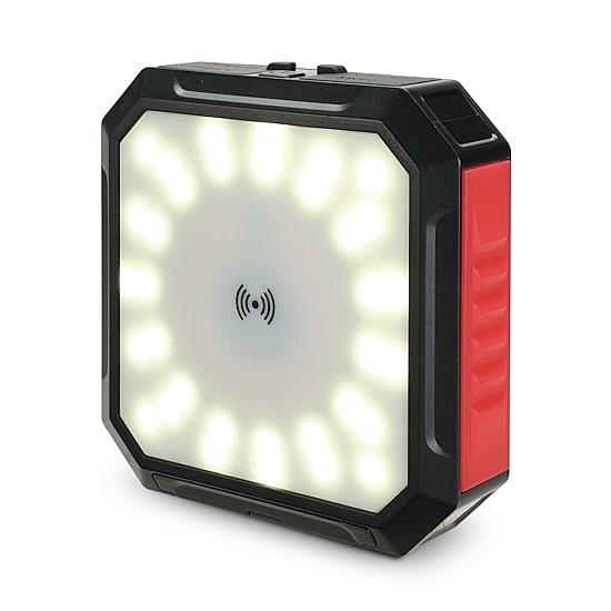 Solar Power Bank & Light with Wireless Charger