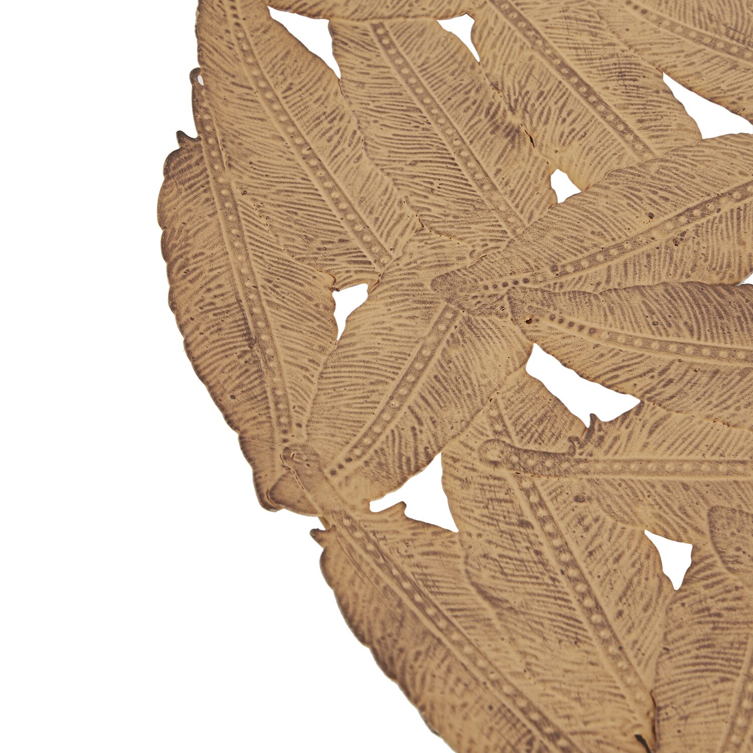 Madison Park Rosalie Textured Feather Metal Disc 3-pc. Wall Art Set