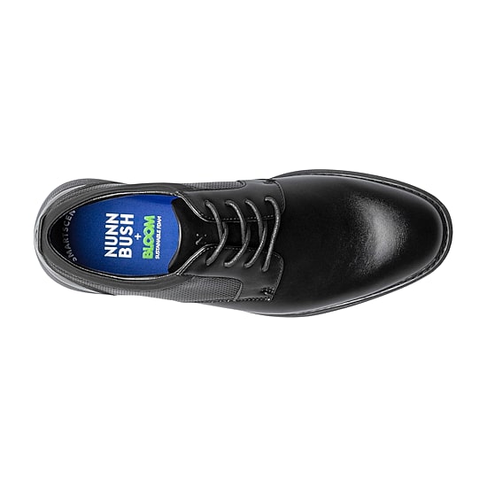 Nunn Bush Chase Plain Toe Mens Round Closed Toe Oxford Shoes Wide Width