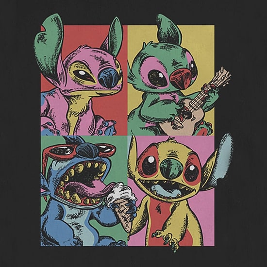 Mens Crew Neck Long Sleeve Lilo & Stitch Sweatshirt