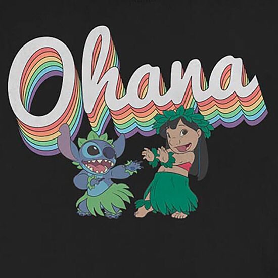 Mens Crew Neck Long Sleeve Lilo & Stitch Sweatshirt