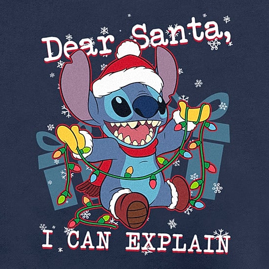 Mens Crew Neck Long Sleeve Lilo & Stitch Sweatshirt