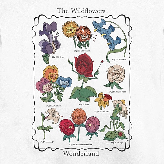 Mens Crew Neck Long Sleeve Alice in Wonderland Sweatshirt