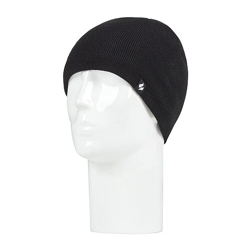 Heat Holders Mens Moisture Wicking Beanie, One Size, Black