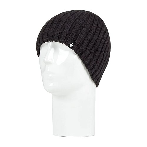 Heat Holders Mens Moisture Wicking Beanie, One Size, Black