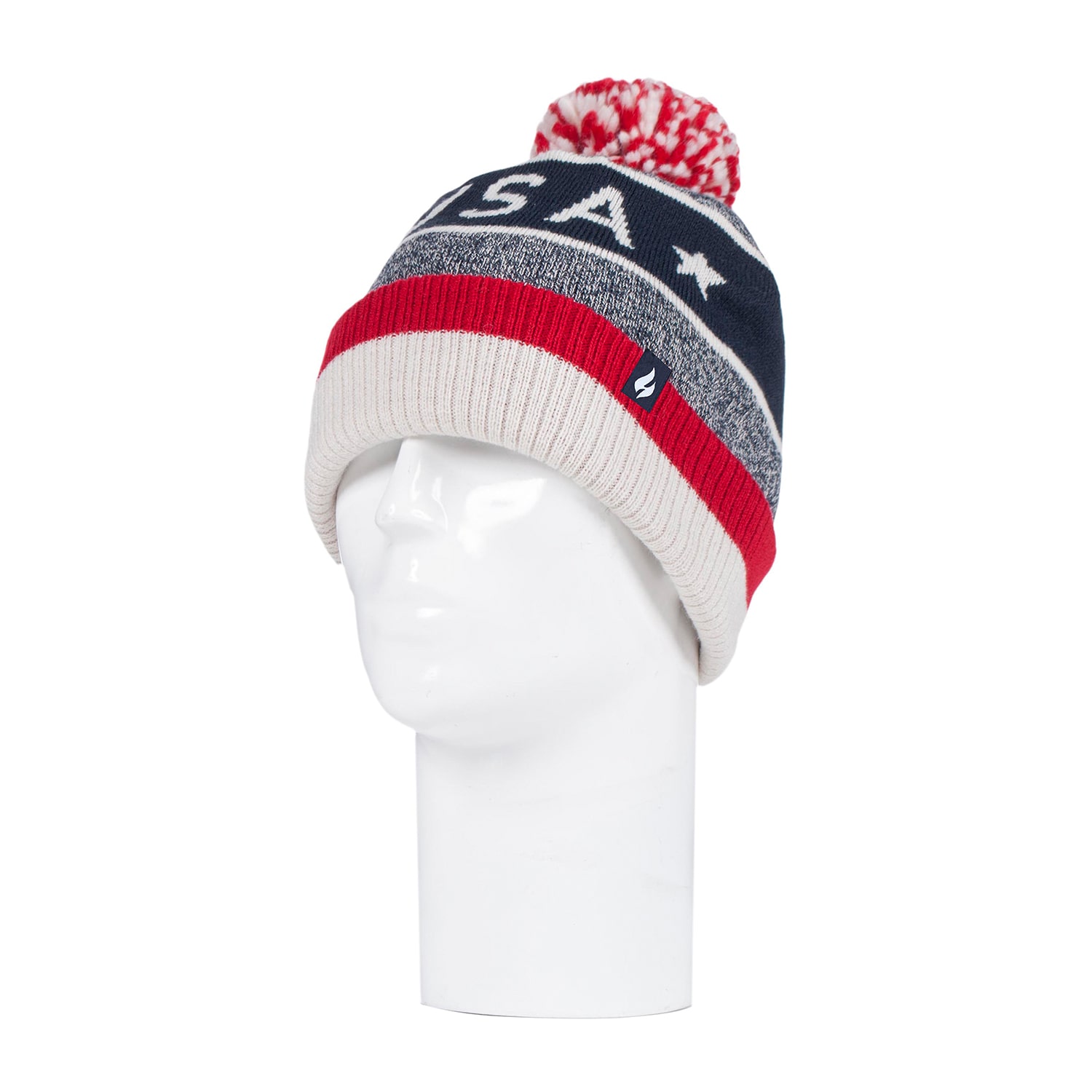 Heat Holders  Mens Pom Pom Beanie