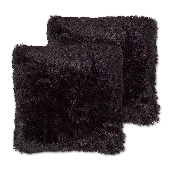 Sweet Home Collection™ Very Soft & Comfy Plush Long Faux Fur 18" x 18" Throw Pillows 2 Pack